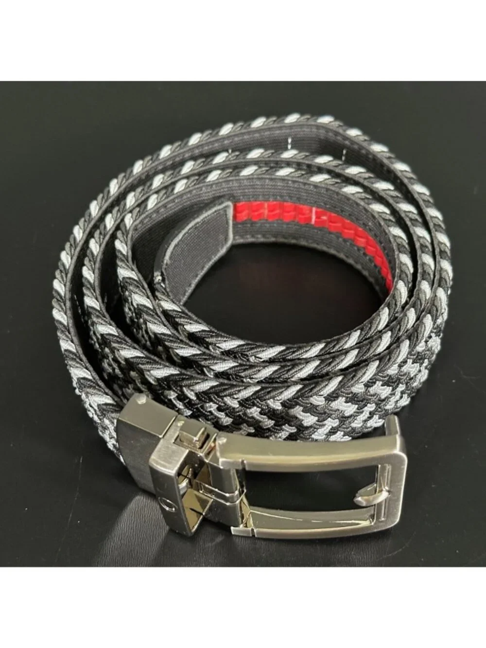 NEXBELT Golf Belt Adjustable Ratchet Woven Braided EDC Tactical Gun Belt Sz 37